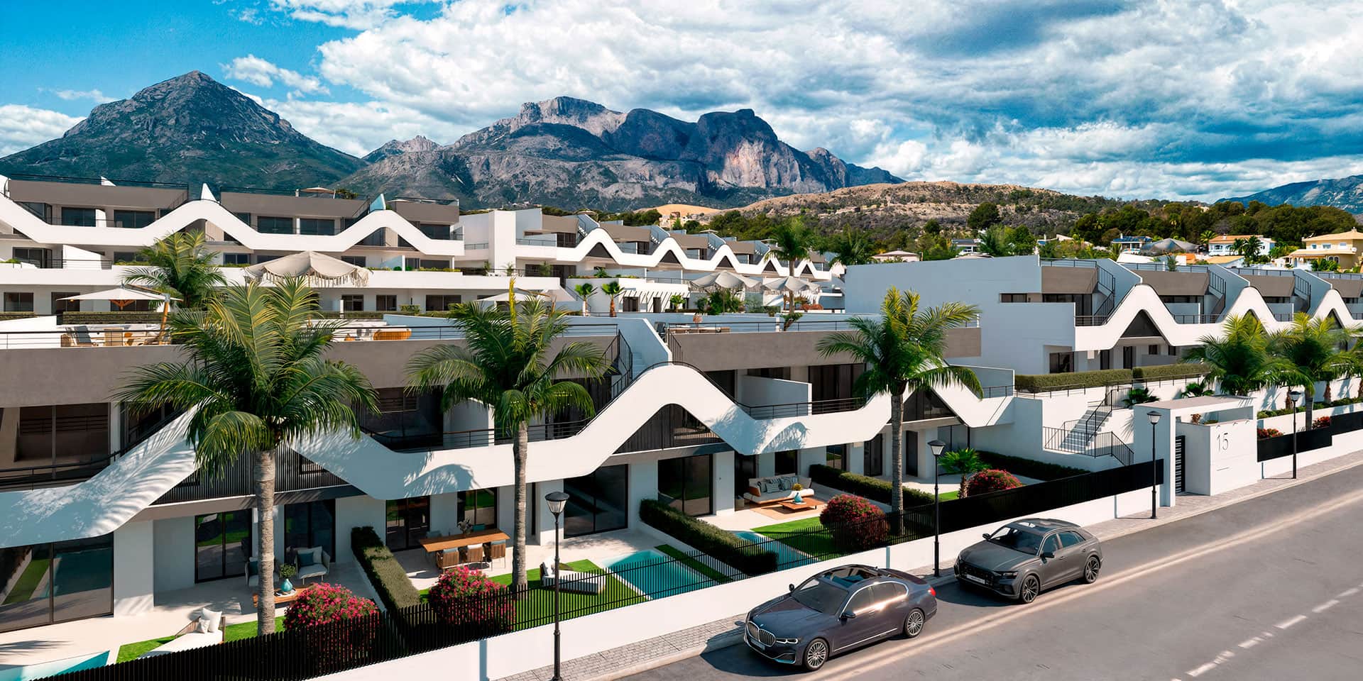 Un exclusivo conjunto residencial en Alfaz del Pi