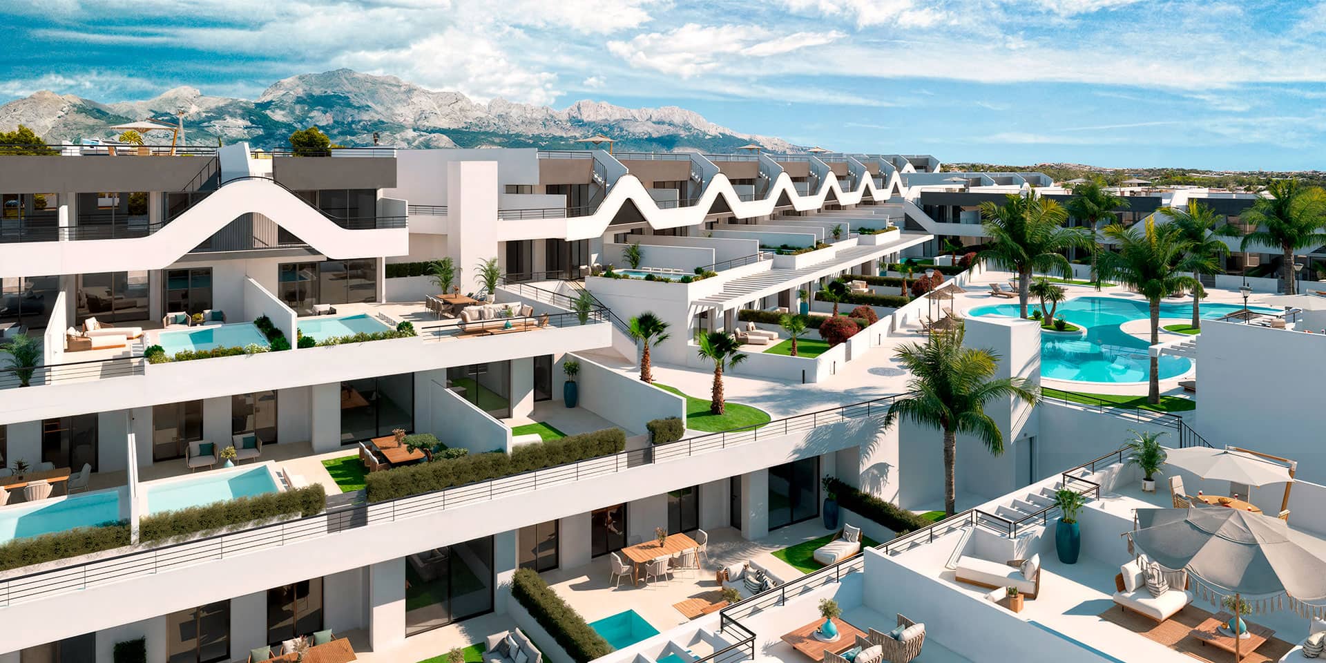 Un exclusivo conjunto residencial en Alfaz del Pi