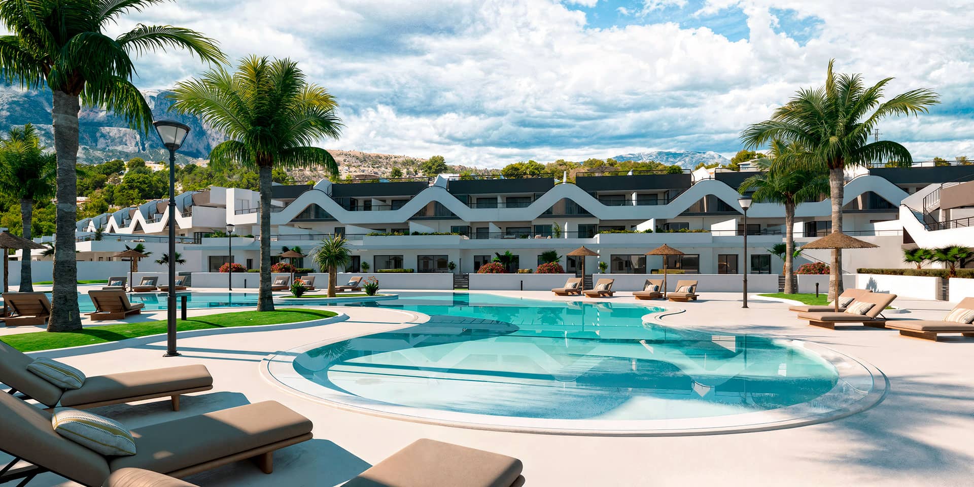 Un exclusivo conjunto residencial en Alfaz del Pi