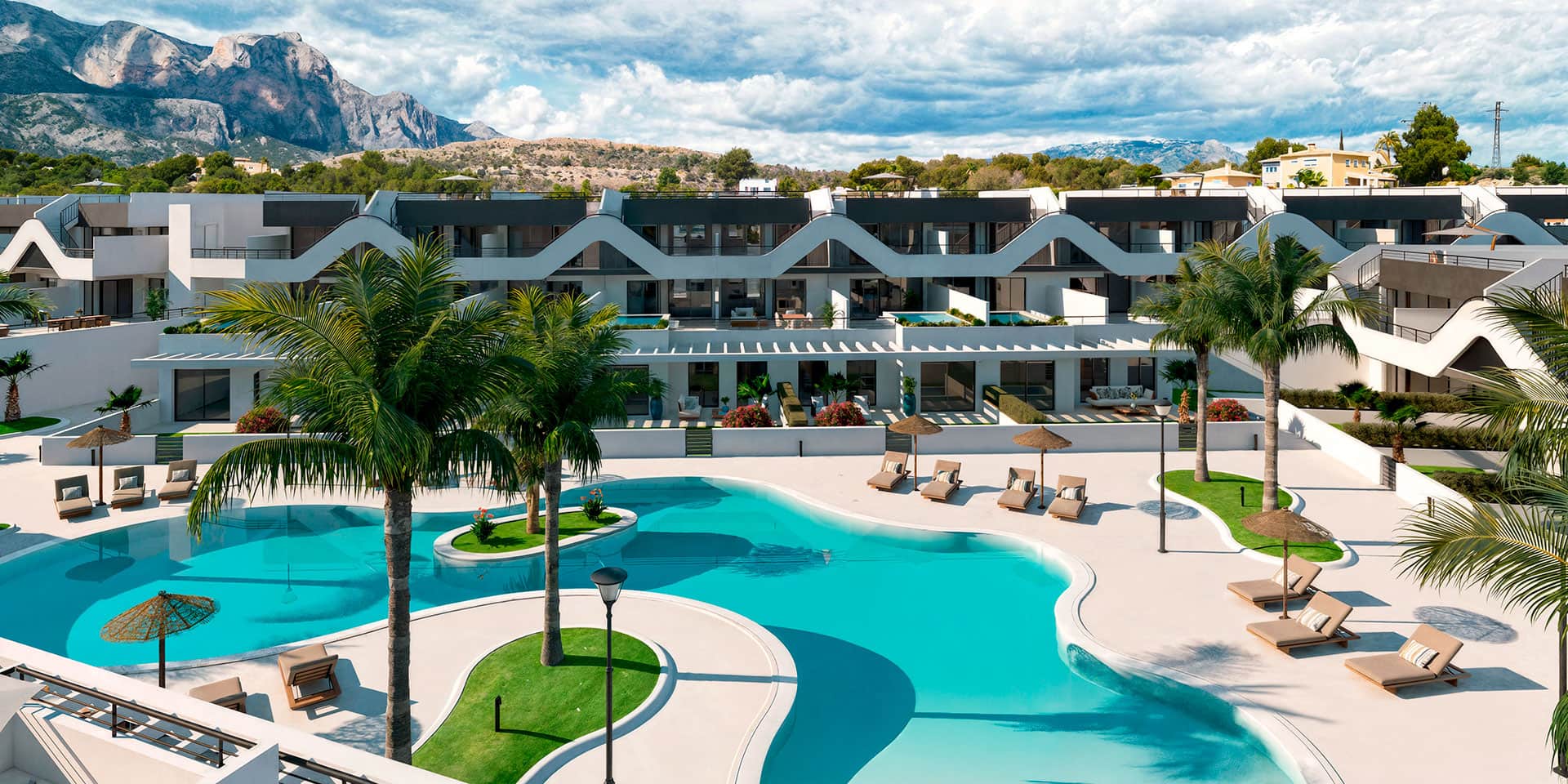 Un exclusivo conjunto residencial en Alfaz del Pi