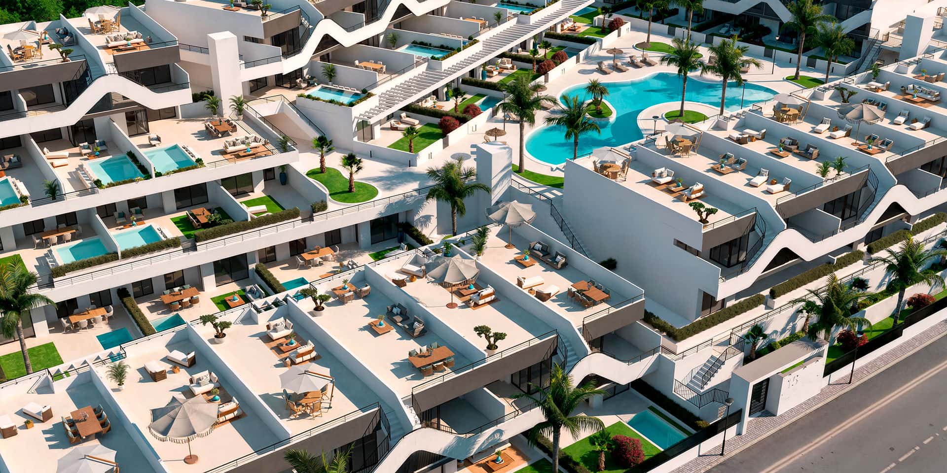 Un exclusivo conjunto residencial en Alfaz del Pi