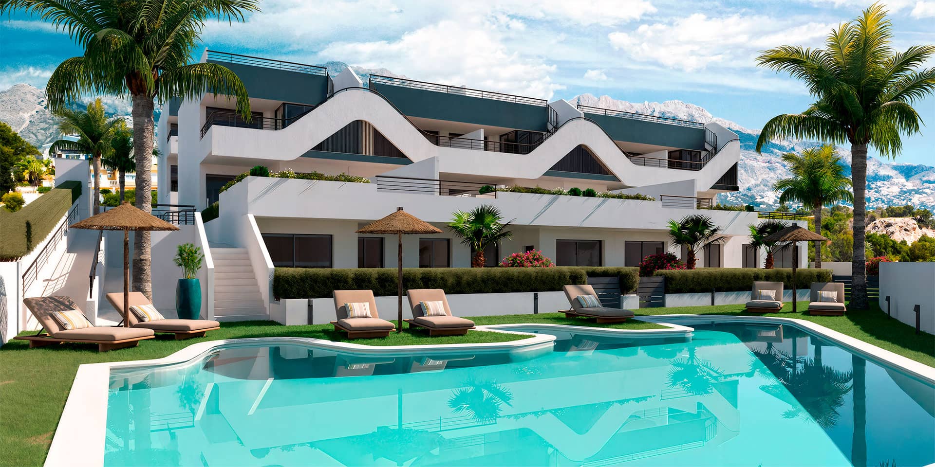 Un exclusivo conjunto residencial en Alfaz del Pi