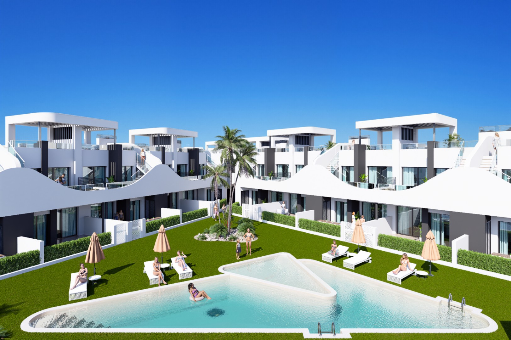 Impresionantes apartamentos tipo bungalow en San Fulgencio, Alicante