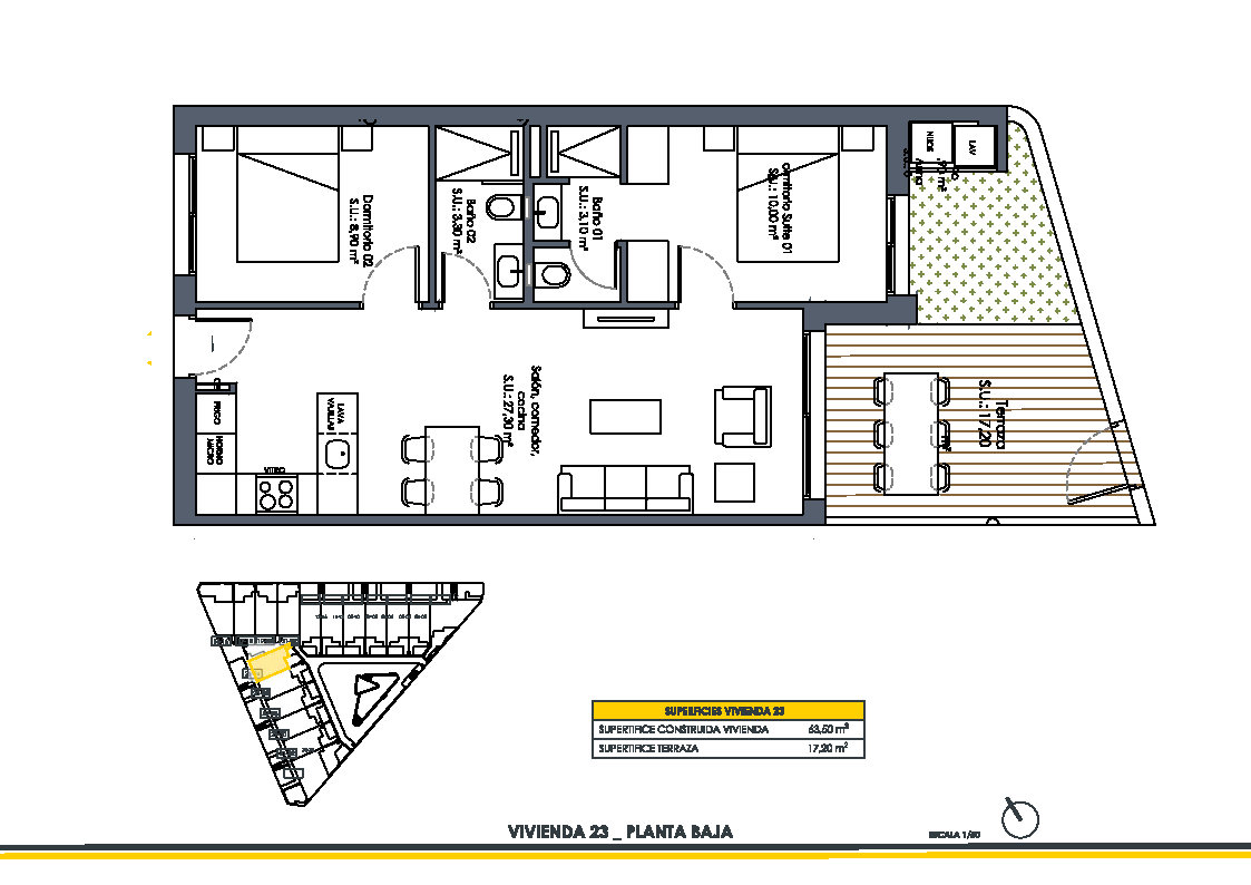 Impresionantes apartamentos tipo bungalow en San Fulgencio, Alicante