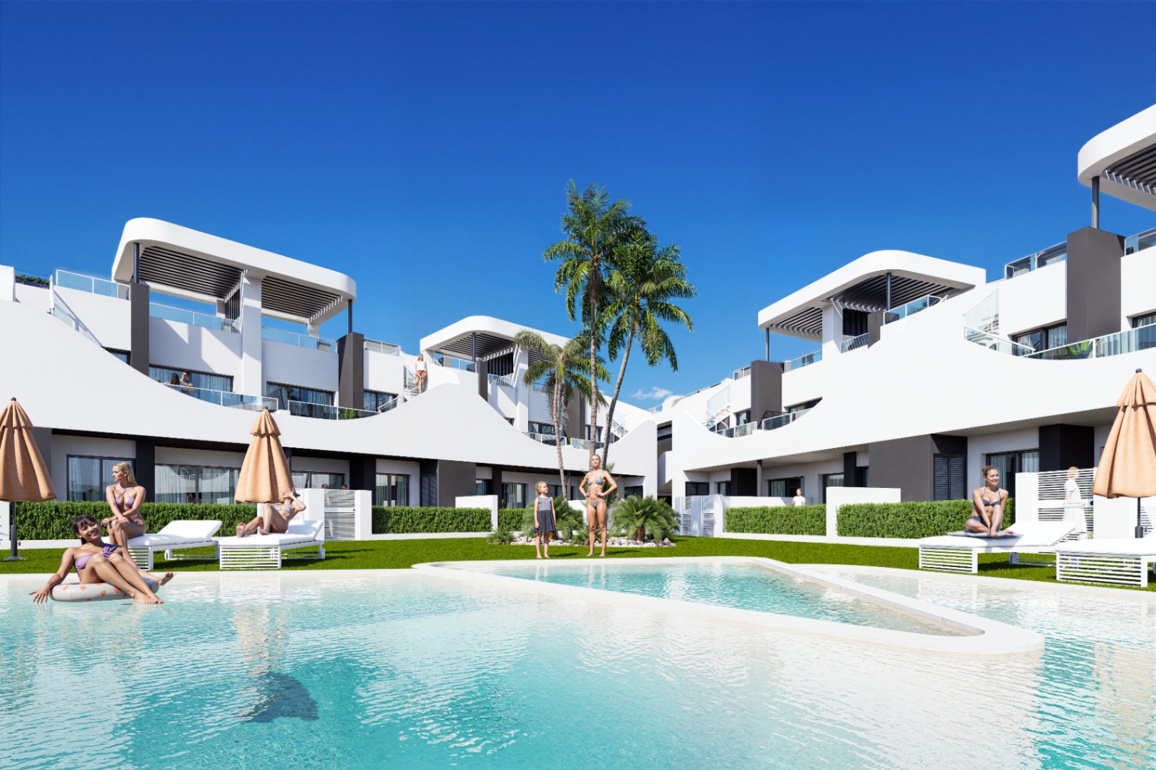 Impresionantes apartamentos tipo bungalow en San Fulgencio, Alicante