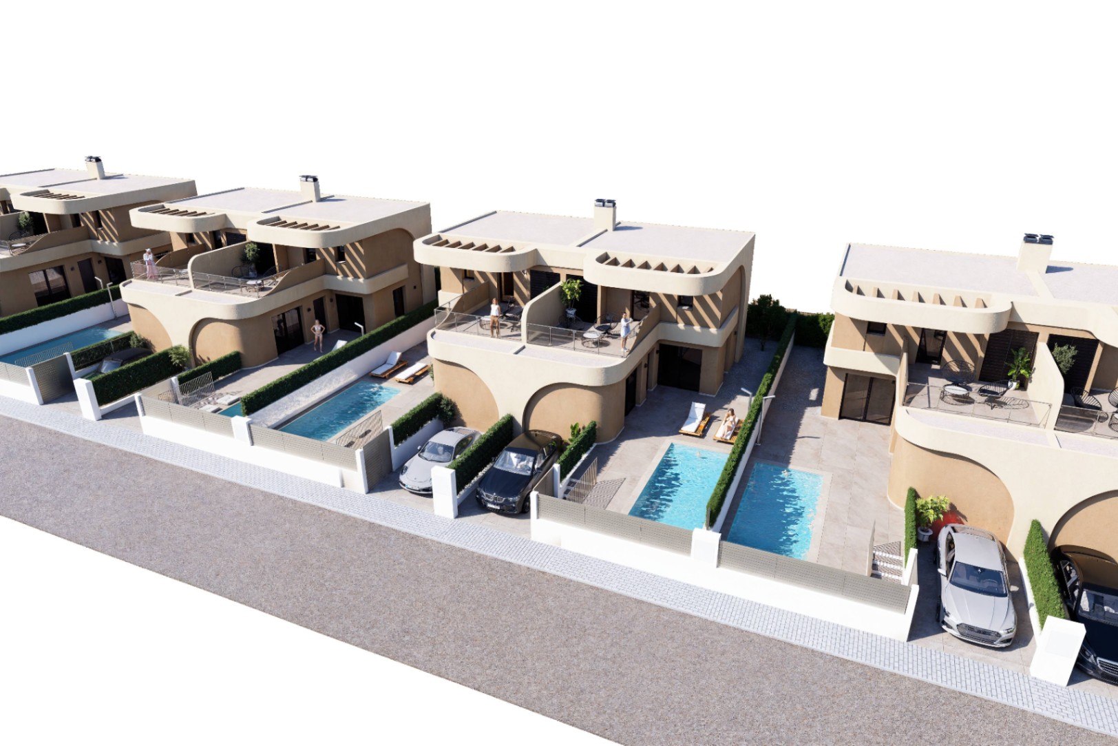 Impresionantes villas de tres dormitorios en la Costa Blanca sur.