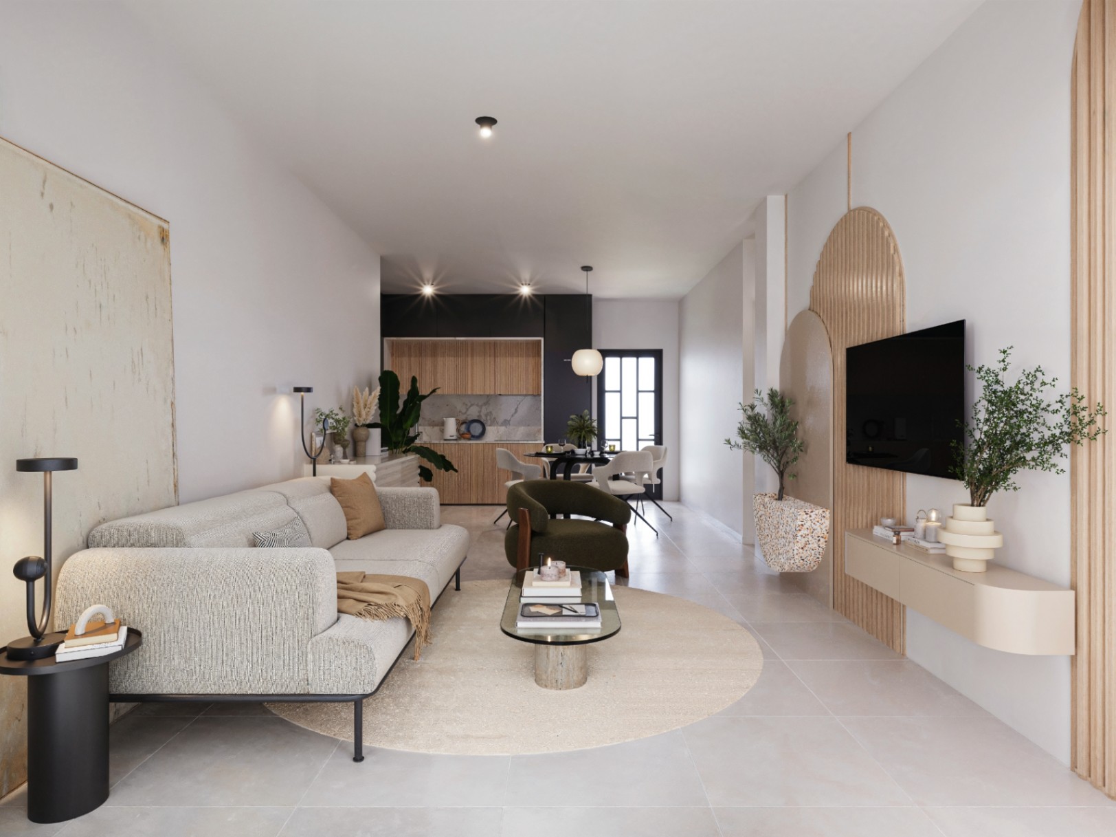 Residencial privado compuesto por 156 viviendas adosadas de estilo bungalow. 