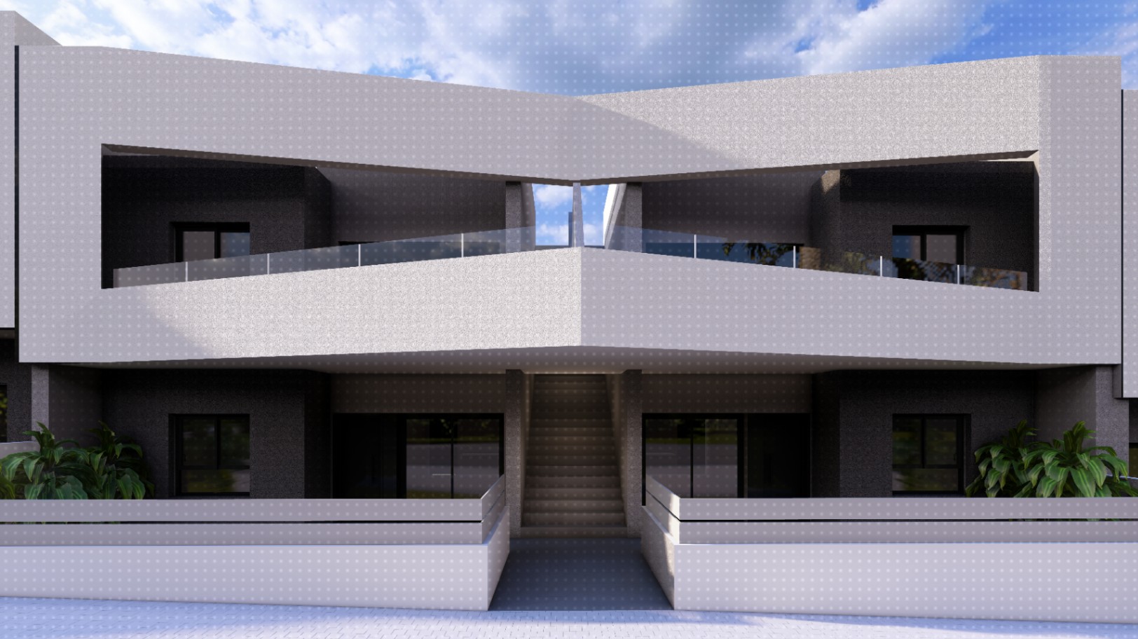 Residencial privado compuesto por 156 viviendas adosadas de estilo bungalow. 