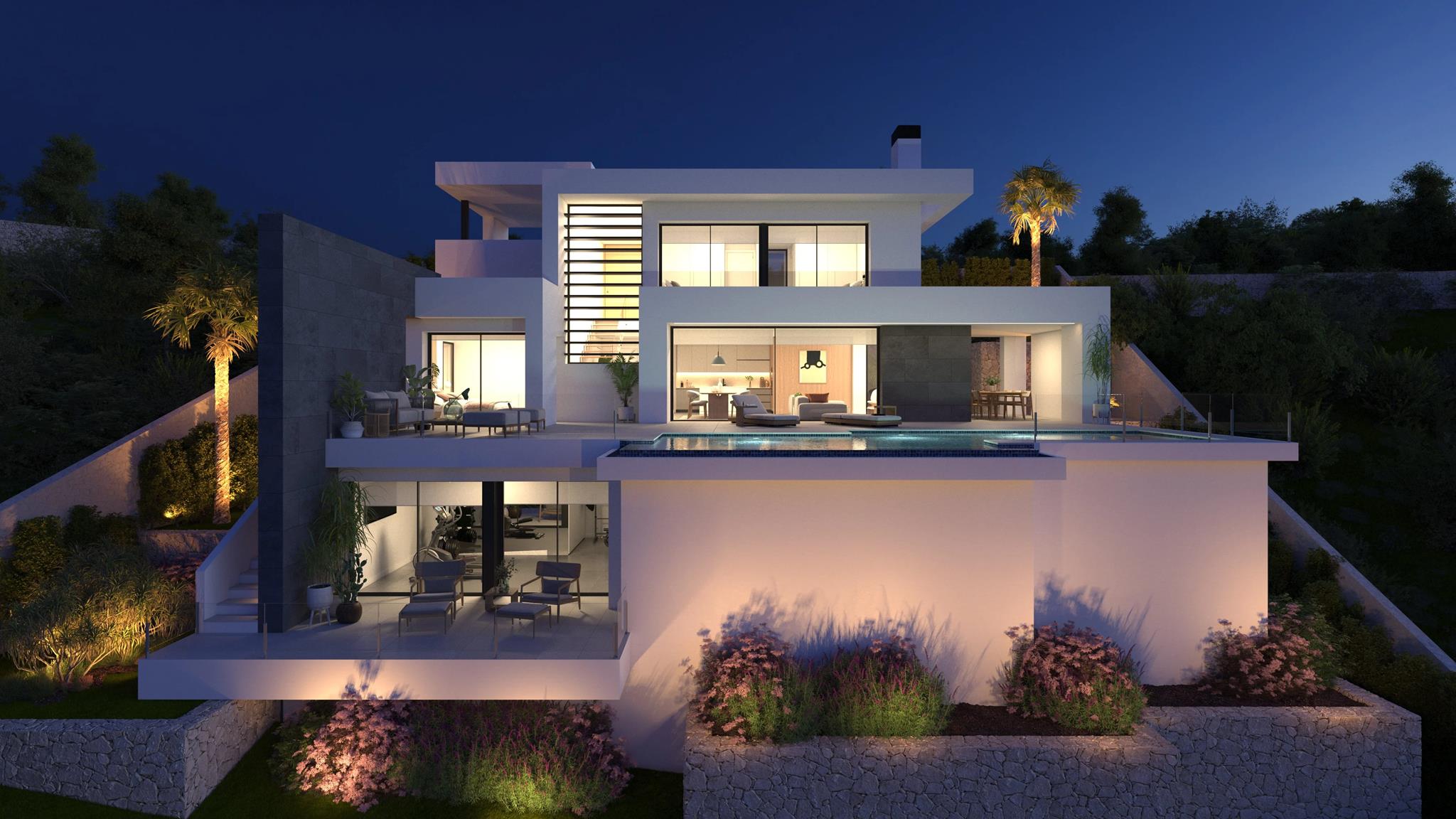 Villa de lujo de arquitectura contemporánea en Cumbre del Sol 