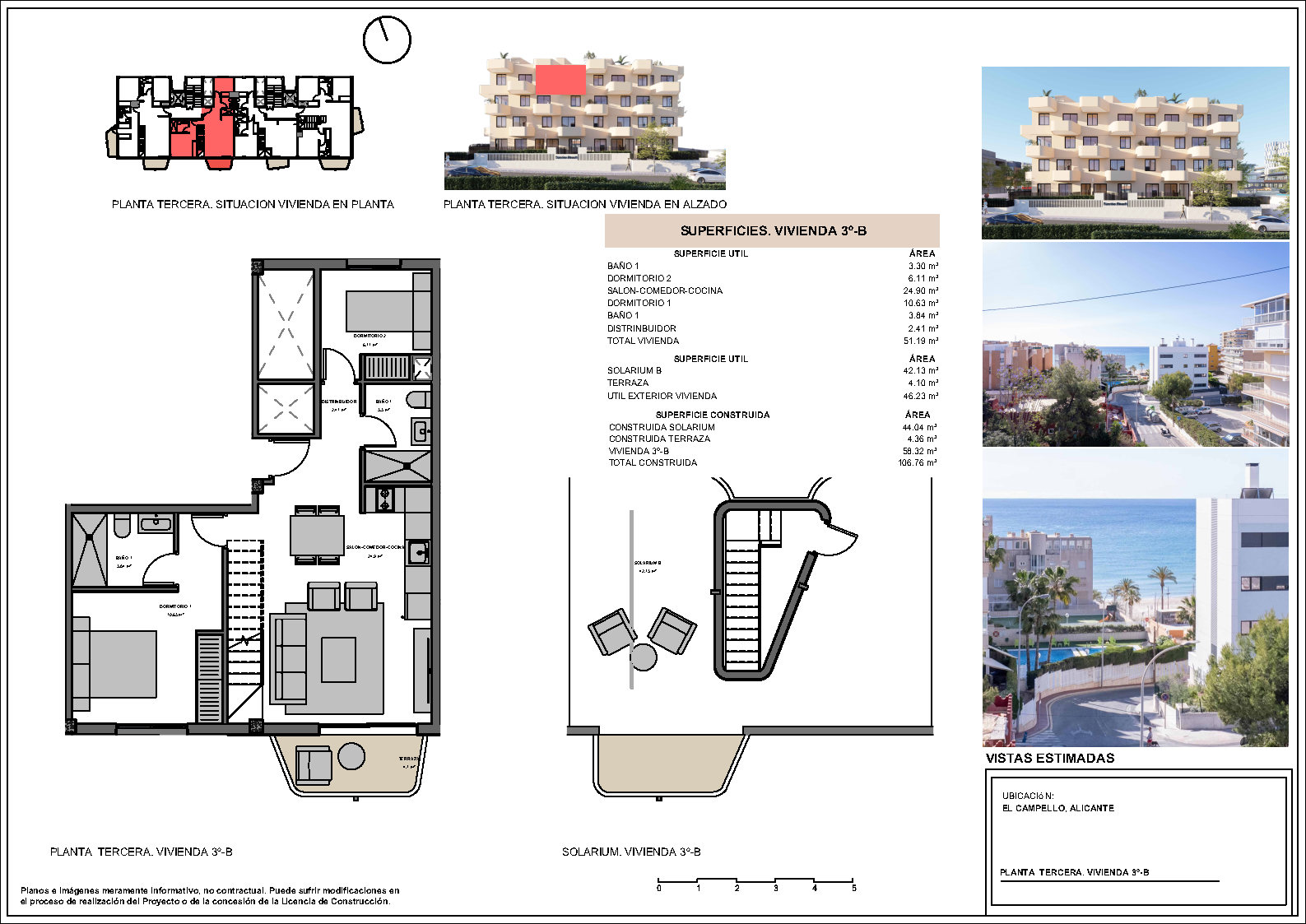 Apartamento en el Campello, oportunidad única con vistas al mar
