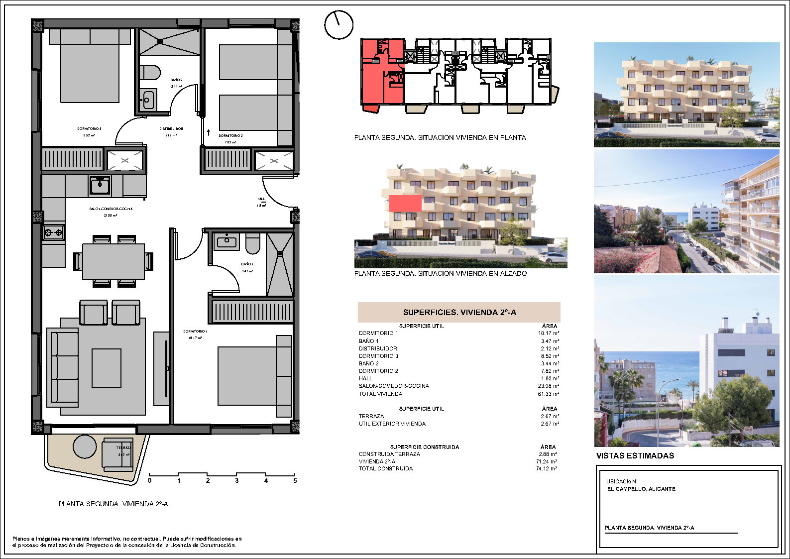 Apartamento en el Campello, oportunidad única con vistas al mar