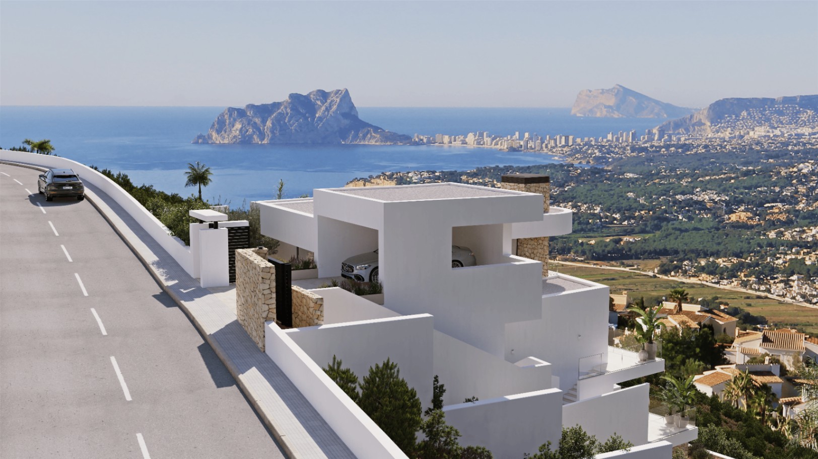 Villa en Cumbre del Sol con una nueva vision al Mediterráneo