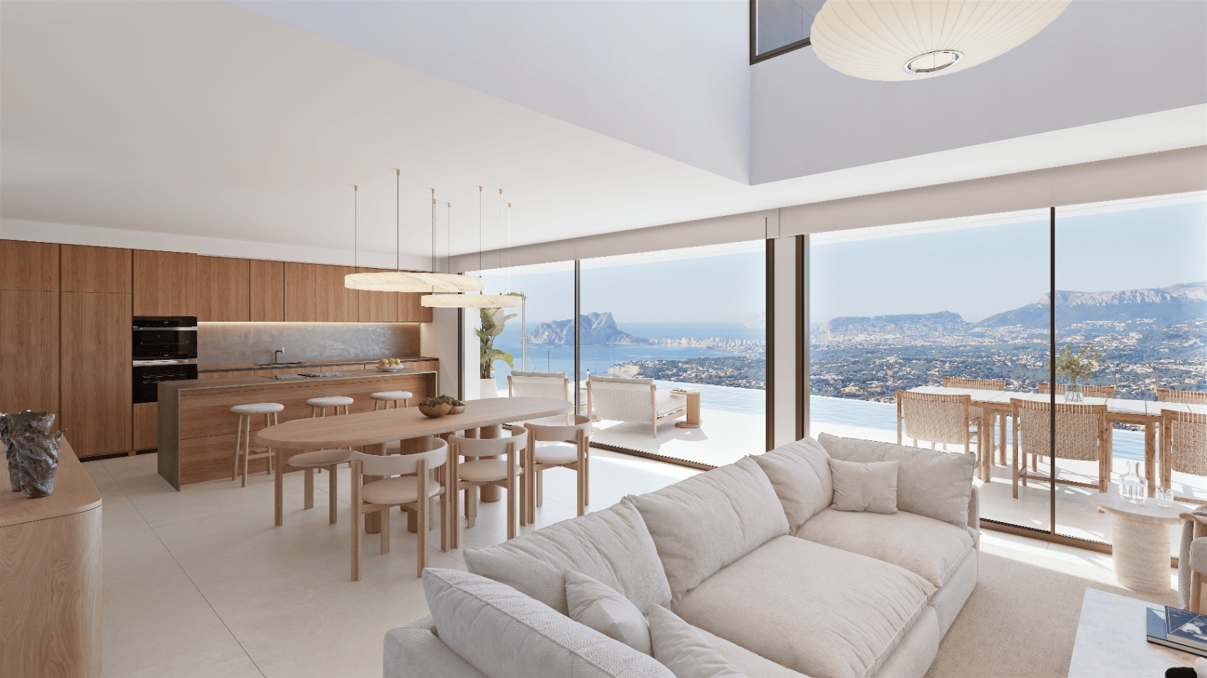 Villa en Cumbre del Sol con una nueva vision al Mediterráneo