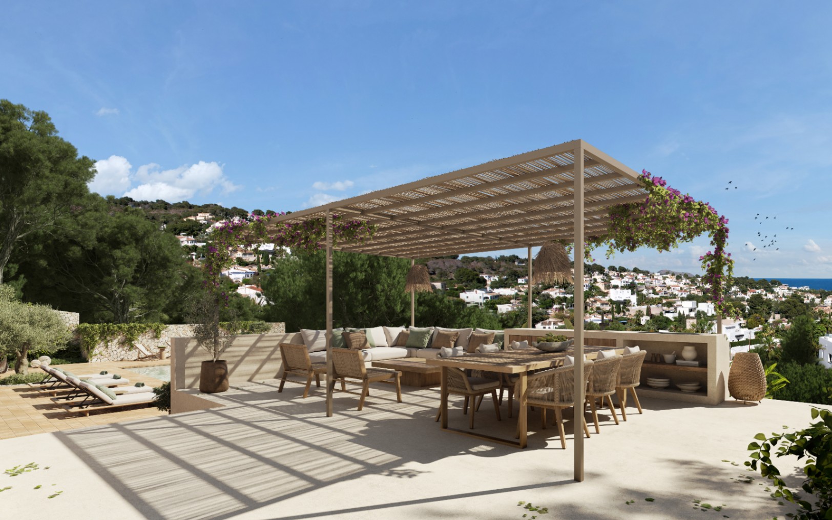  villa en Benissa de una reforma completa con vista al mar
