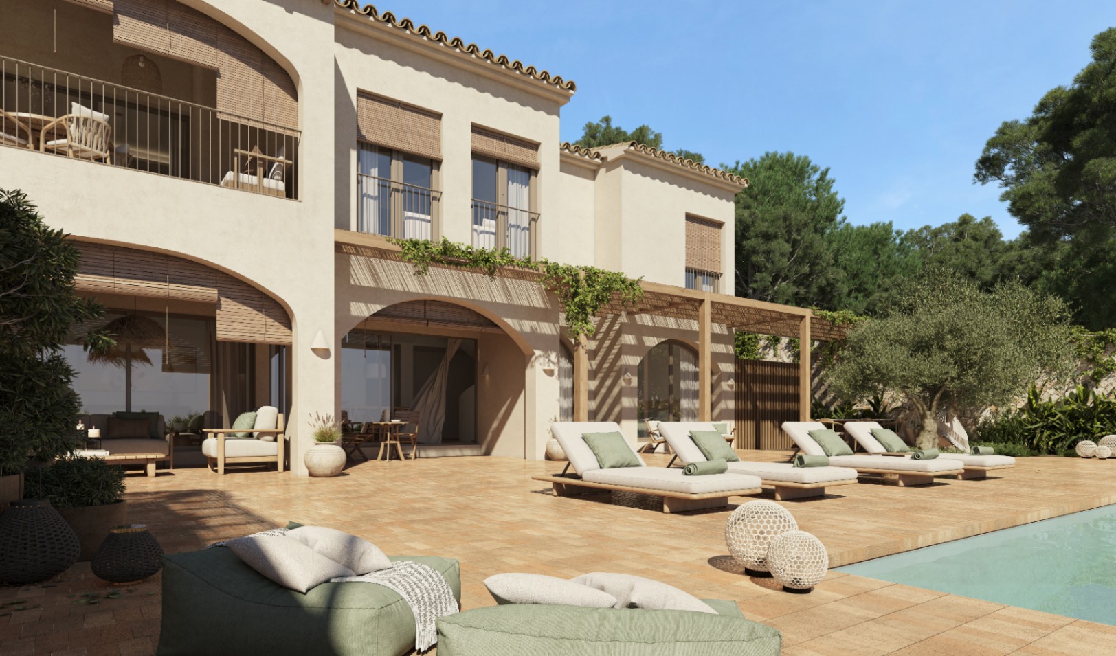  villa en Benissa de una reforma completa con vista al mar