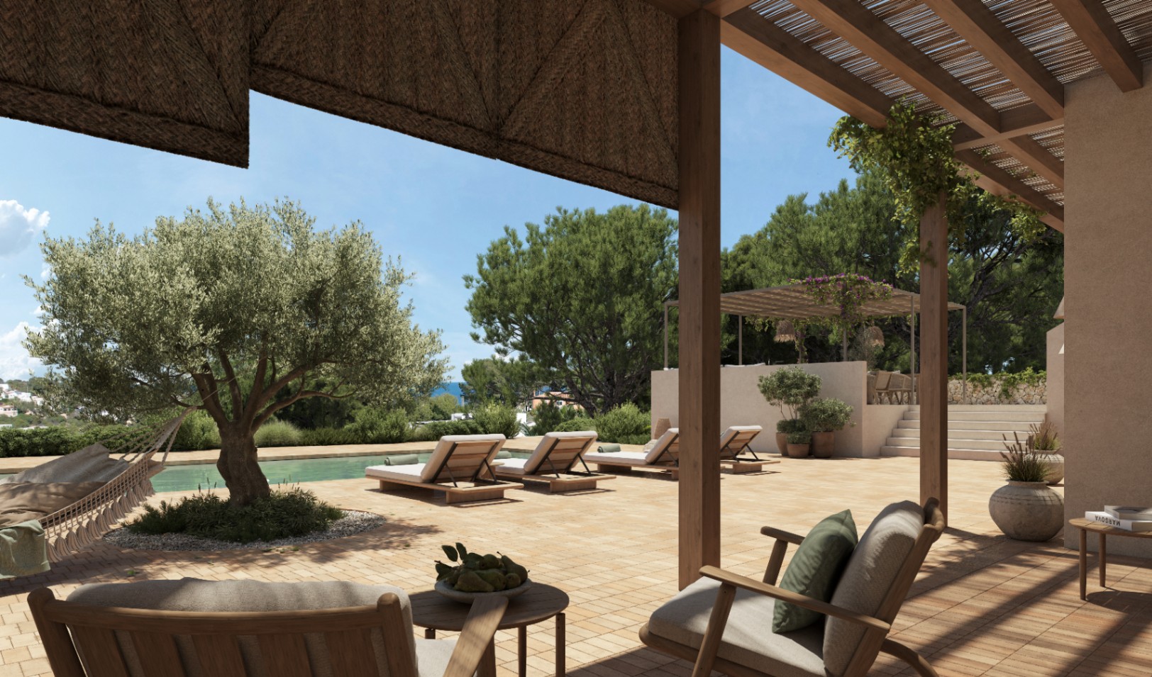  villa en Benissa de una reforma completa con vista al mar