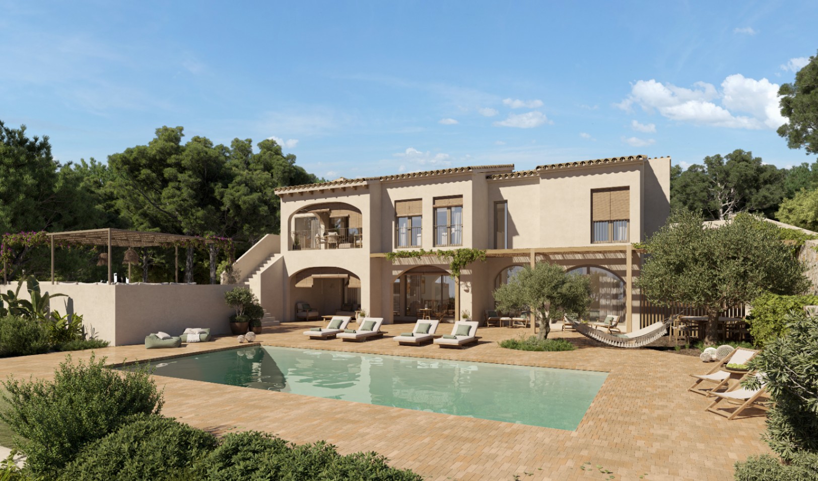  villa en Benissa de una reforma completa con vista al mar