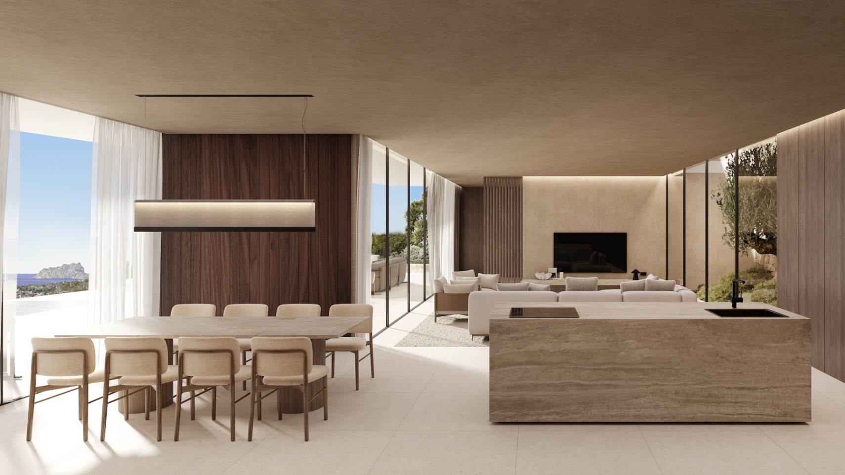 Nouvelle villa à Benissa avec vue sur la mer