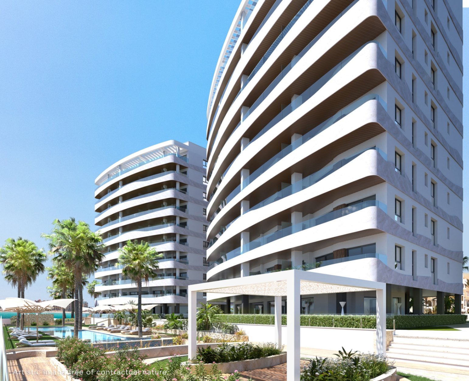 Nowe apartamenty w pierwszej linii, La Manga, Murcja