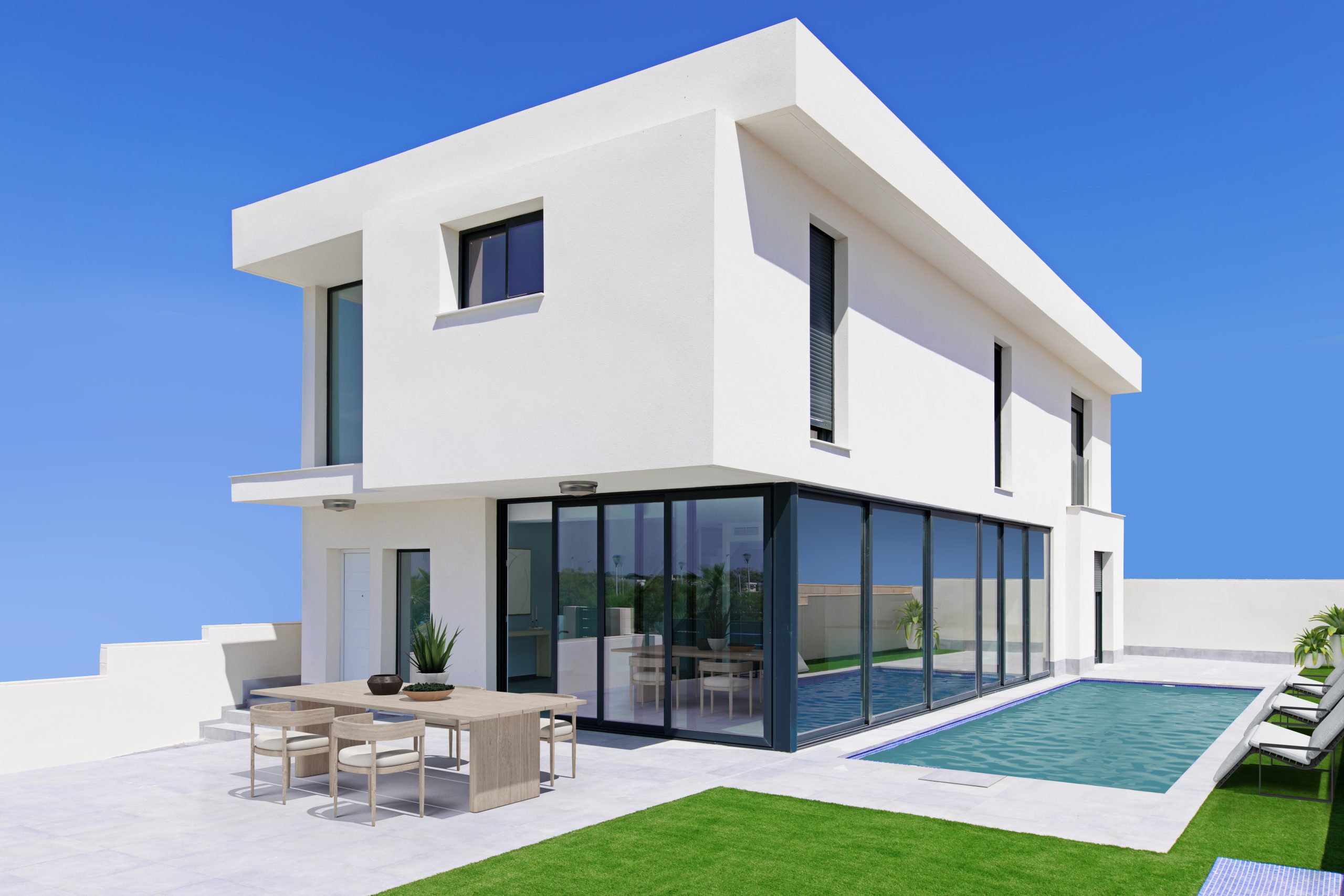 Contemporary design home with double height in Gran Alacant.