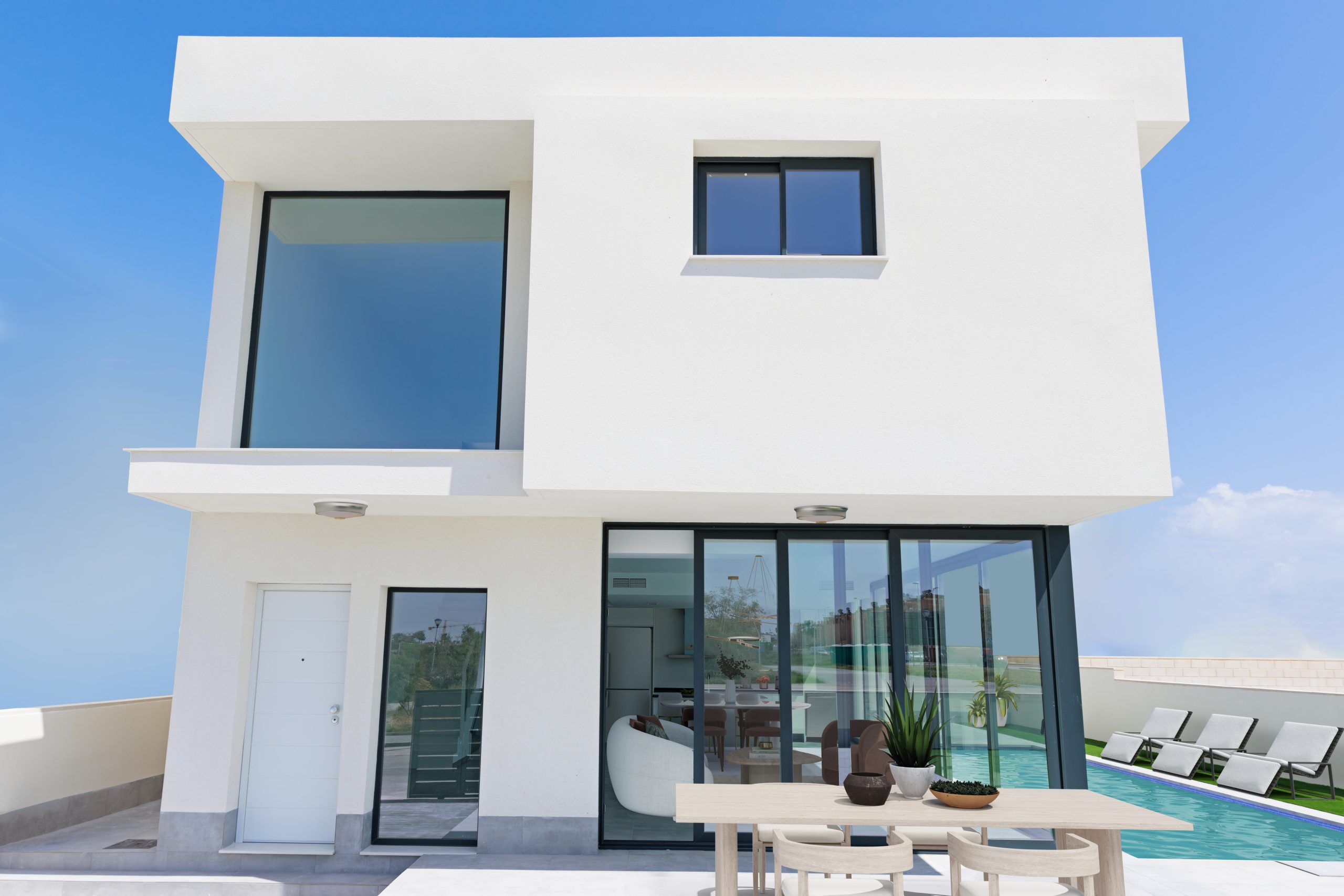 Contemporary design home with double height in Gran Alacant.