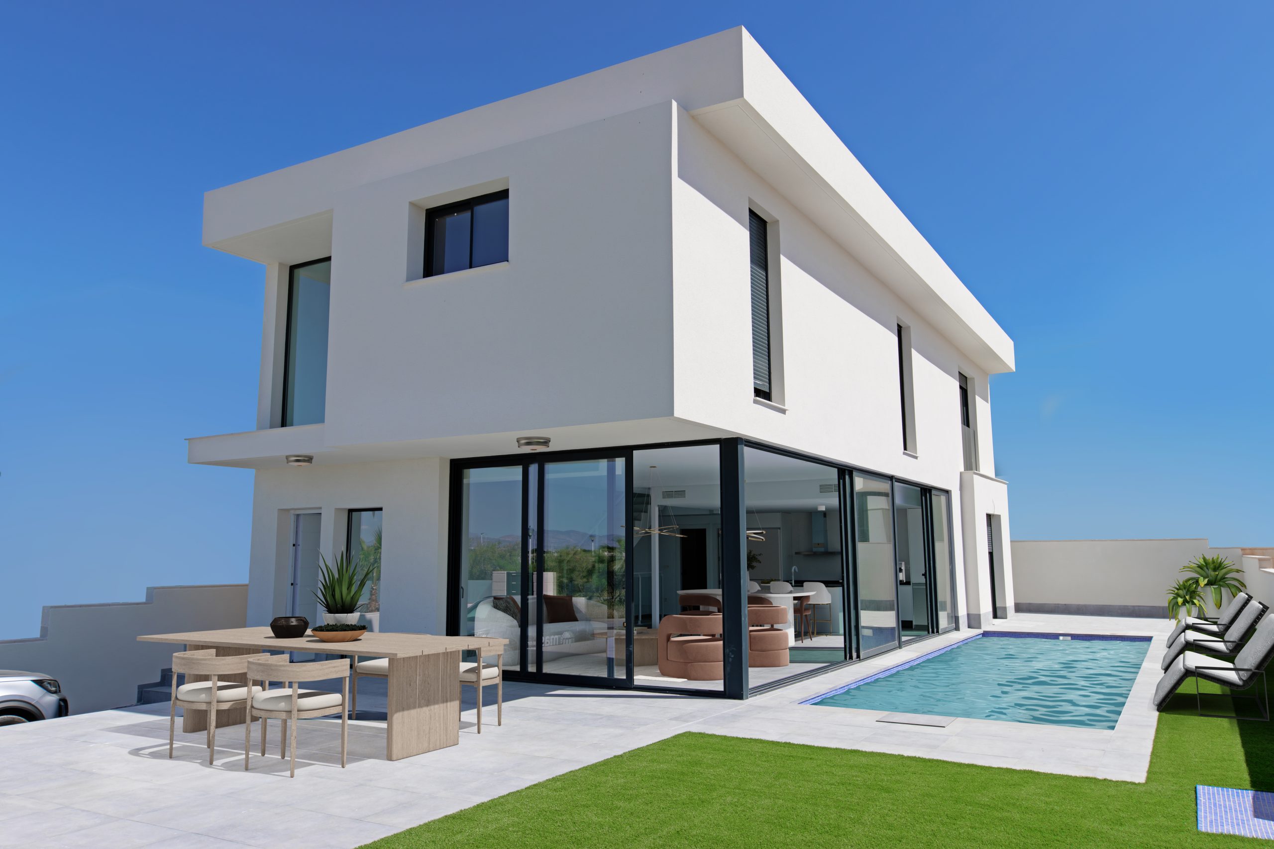 Contemporary design home with double height in Gran Alacant.