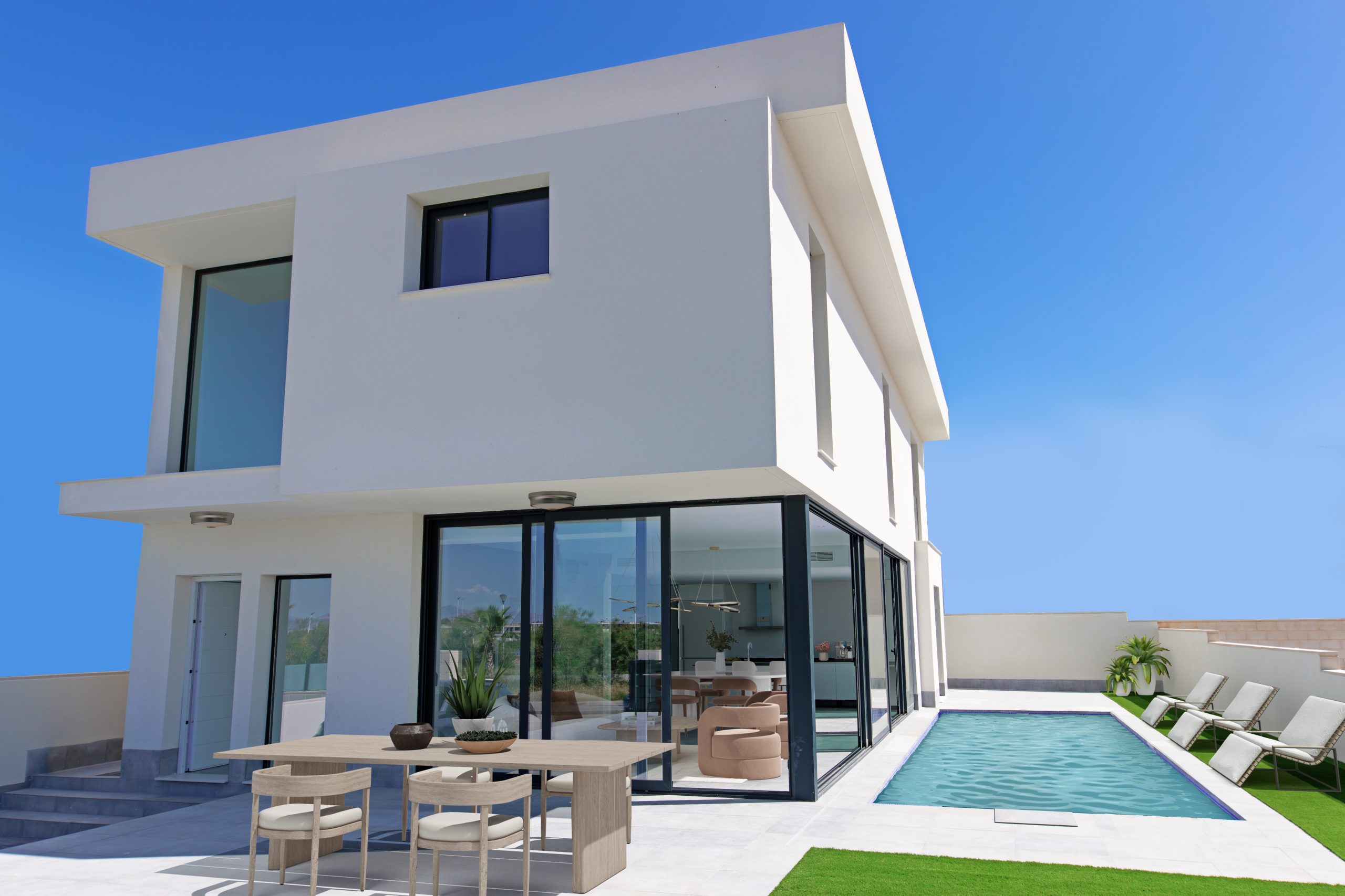 Contemporary design home with double height in Gran Alacant.
