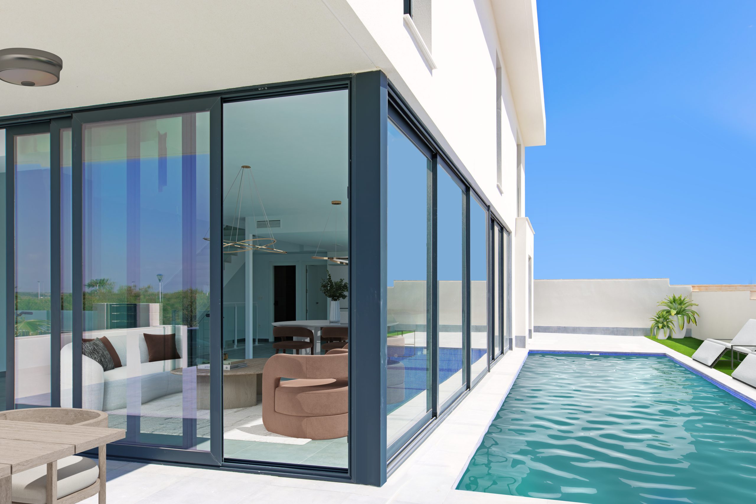 Contemporary design home with double height in Gran Alacant.