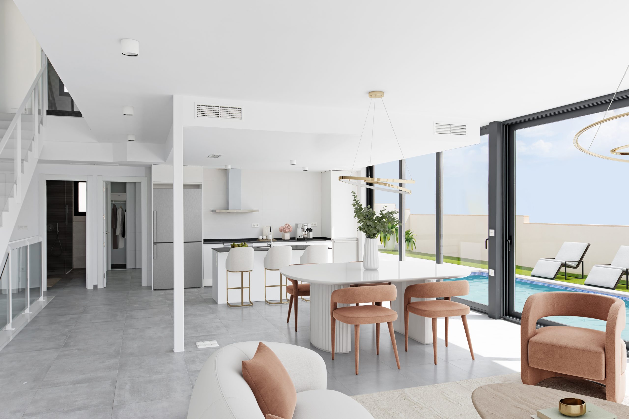 Contemporary design home with double height in Gran Alacant.