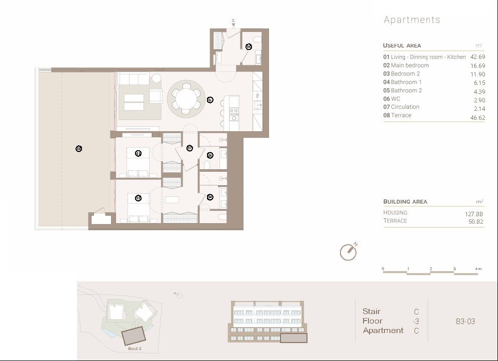Appartementen in Las Colinas Golf