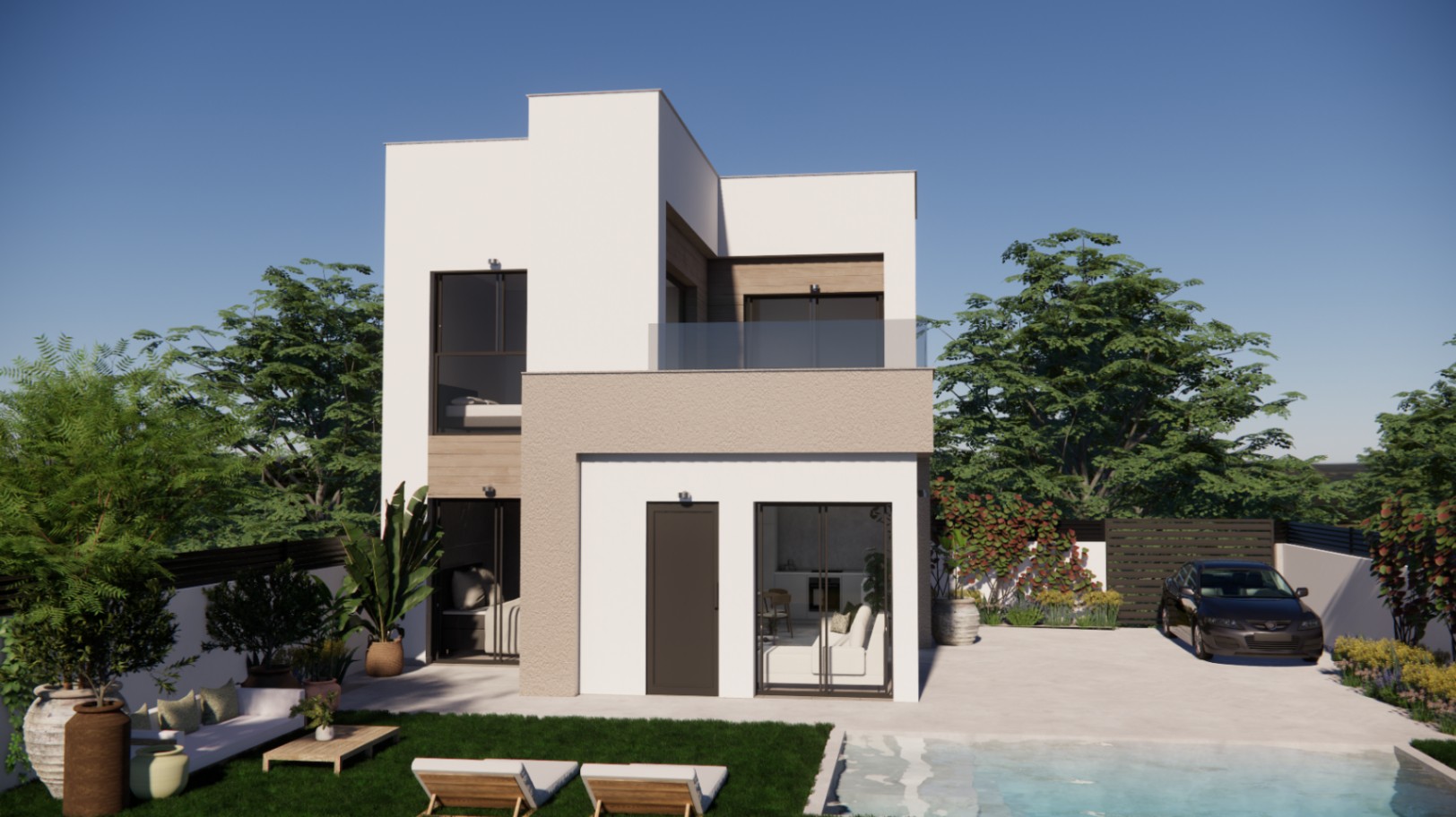 Nuevos adosados en la Urbanización Vistabella Golf, en la provincia de Alicante