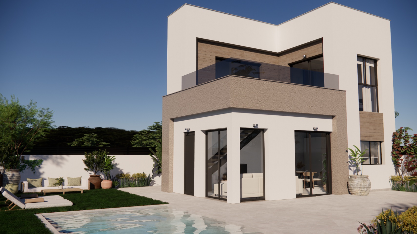 Nuevos adosados en la Urbanización Vistabella Golf, en la provincia de Alicante