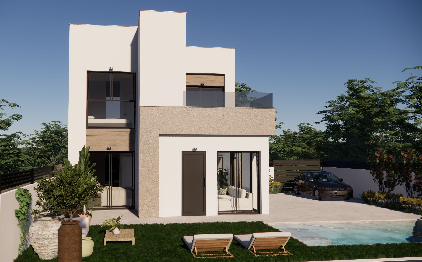 Nuevos adosados en la Urbanización Vistabella Golf, en la provincia de Alicante