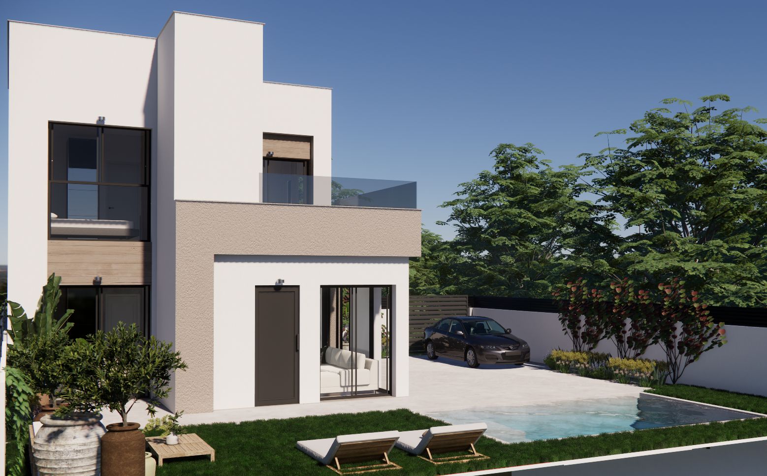 Nuevos adosados en la Urbanización Vistabella Golf, en la provincia de Alicante