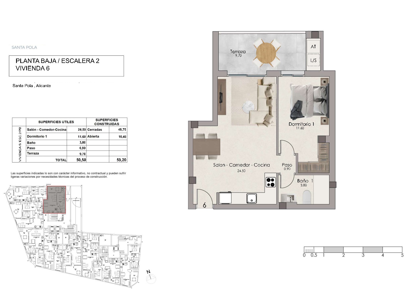 Nieuwe appartementen in het centrum van Santa Pola, Alicante