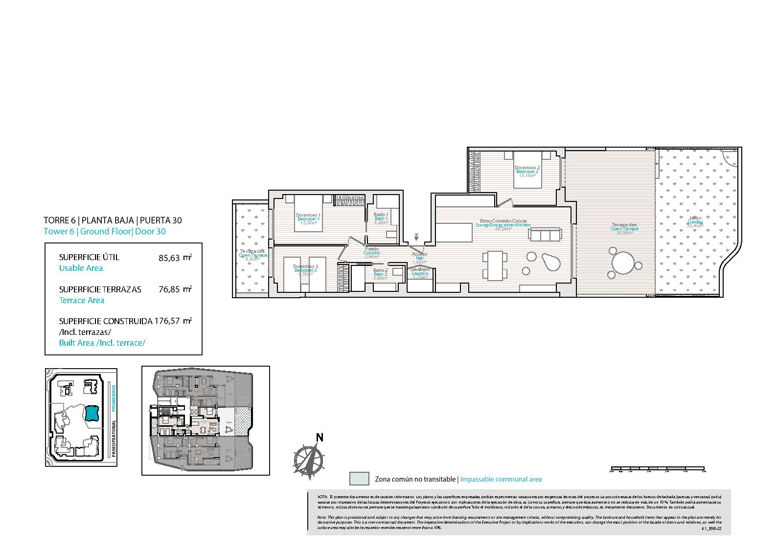 Apartamento en venta en Torres, Villajoyosa, Alicante
