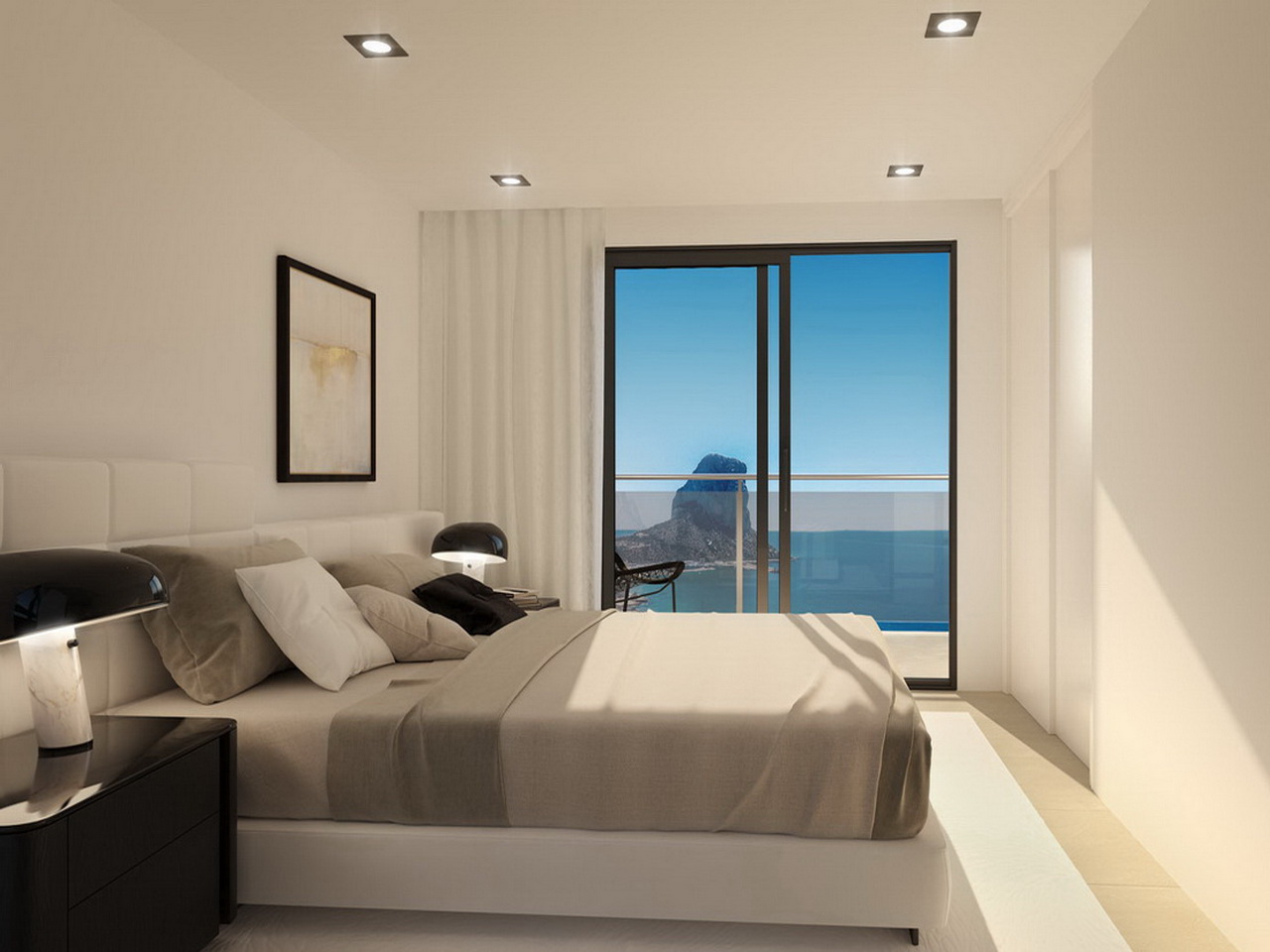 Apartamentos de lujo con vistas al mar frente a la playa Calpe