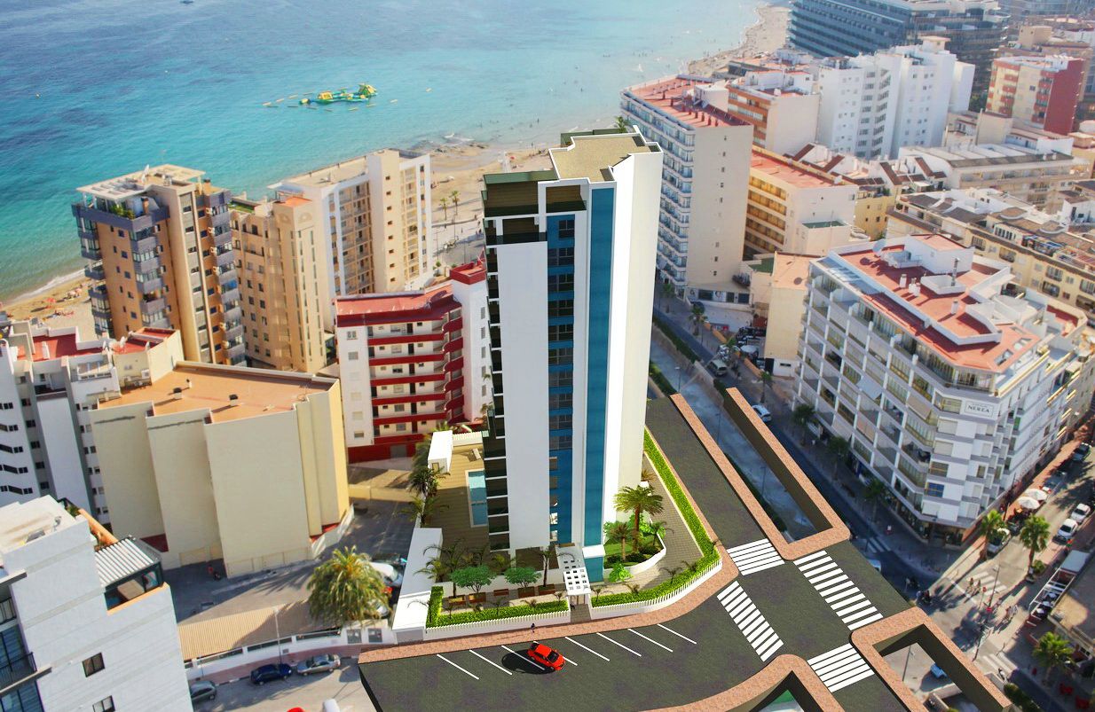Luxury apartments with sea views in front of Calpe beach