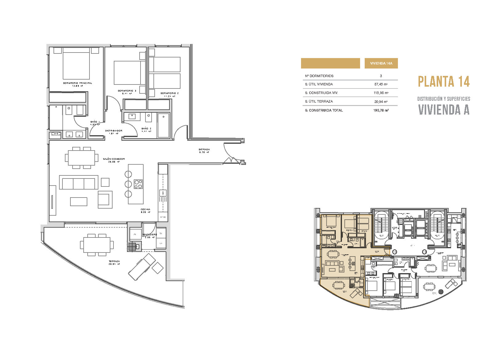 Apartamento en venta en Benidorm, Alicante