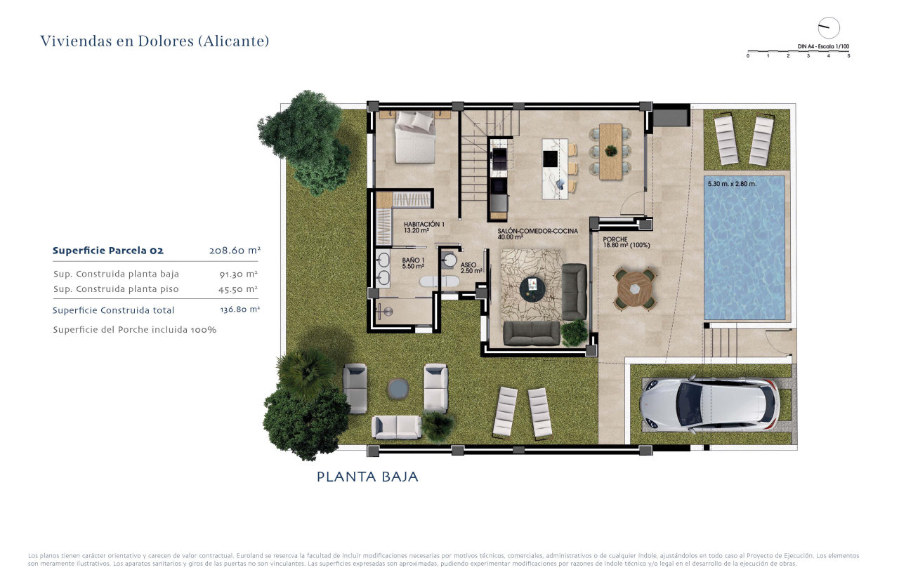 Villa en venta en Dolores, Alicante