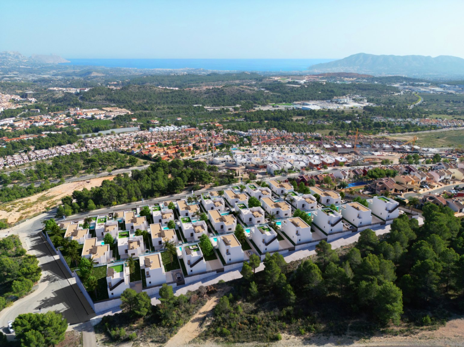 Nueva promoción de villas independientes en Polop