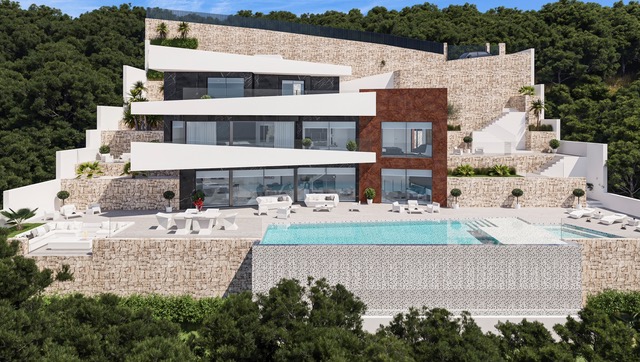 Luxe villa met uitzicht op zee in Benissa, Alicante